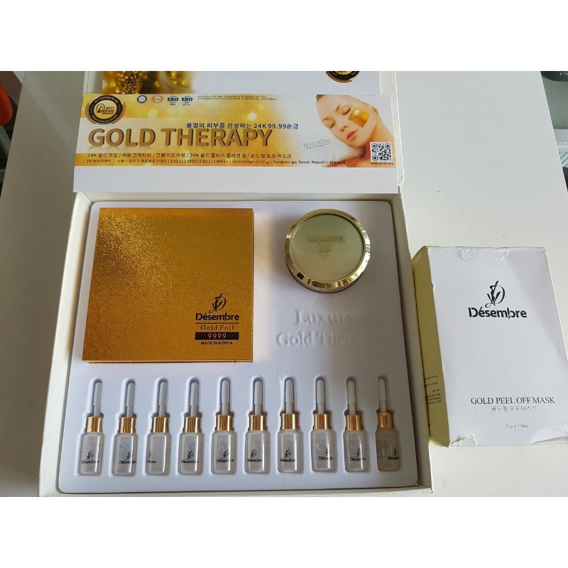 Mặt nạ vàng trẻ hóa da 24k Luxury gold therapy