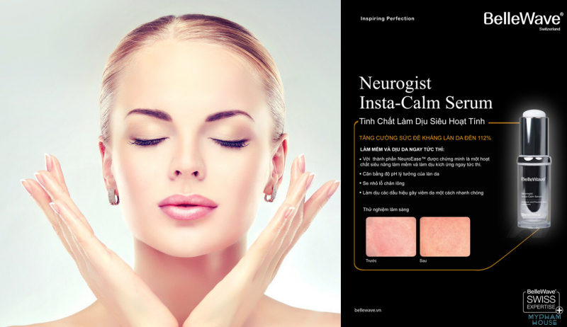 Huyết thanh đặc trị da nhạy cảm siêu hoạt tính Bellewave neurogist insta - calm serum