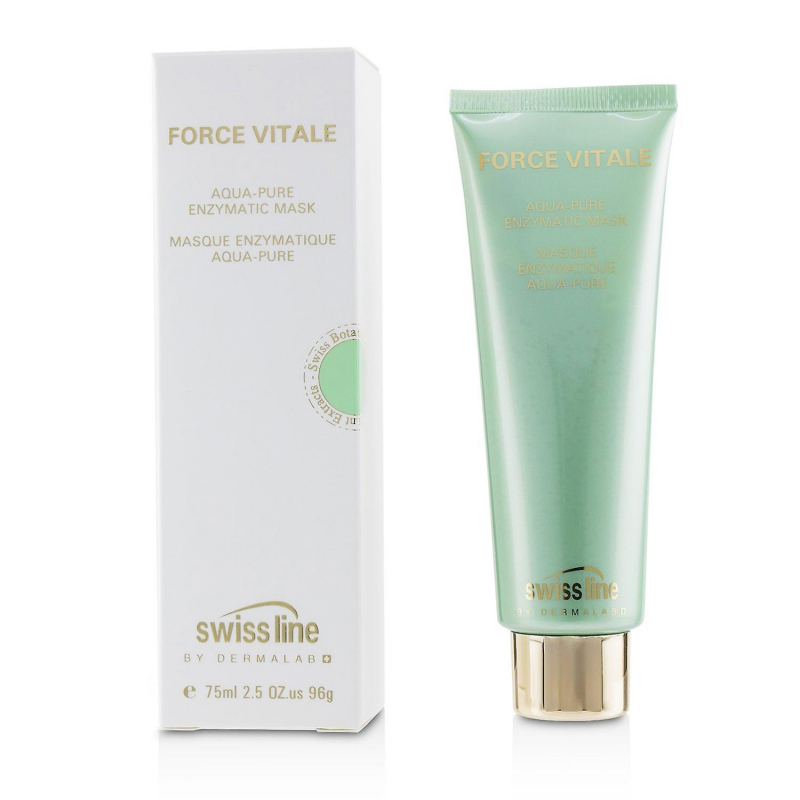 Mặt nạ đặc trị da dầu mụn và phục hồi làn da hoàn hảo Swissline force vitale aqua pure enzymatic mask