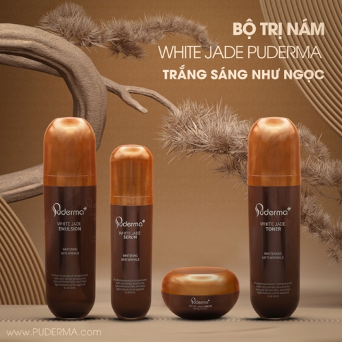 Bộ hỗ trợ trị nám white jade puderma