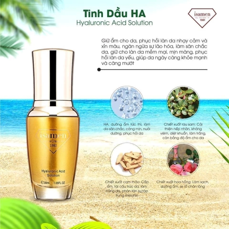 Tinh dầu HA Isamen Hyaluronic Acid Solution