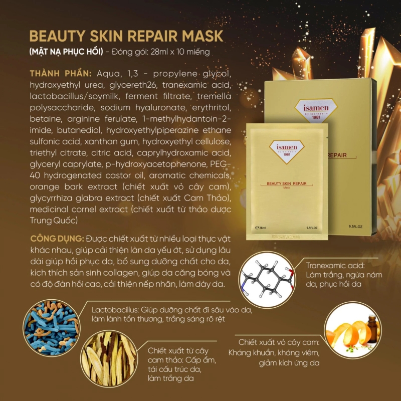 Mặt nạ Isamen Beauty Skin Repair Mask