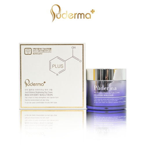 Kem dưỡng da ban đêm puderma anti-wrinkle repairing night cream