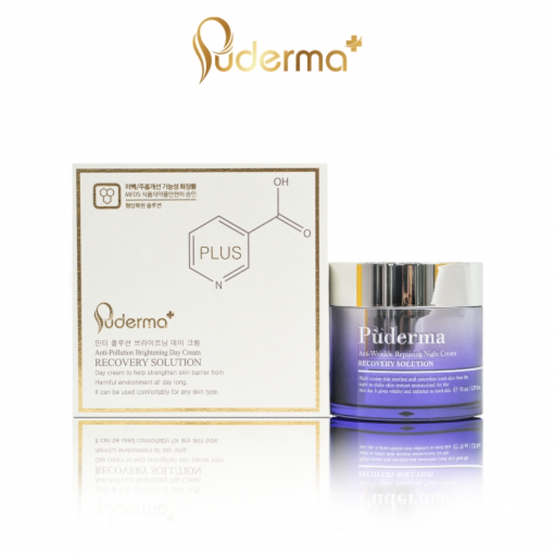 Kem dưỡng da ban đêm puderma anti-wrinkle repairing night cream