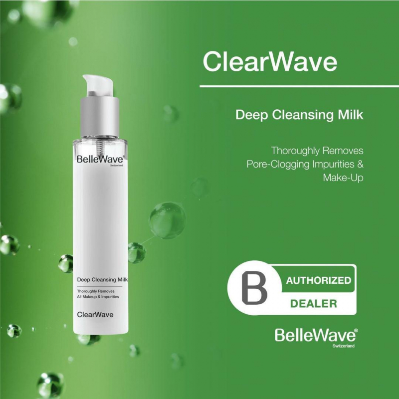 Sữa tẩy trang làm sạch sâu cho da dầu mụn  Bellewave deep cleansing milk