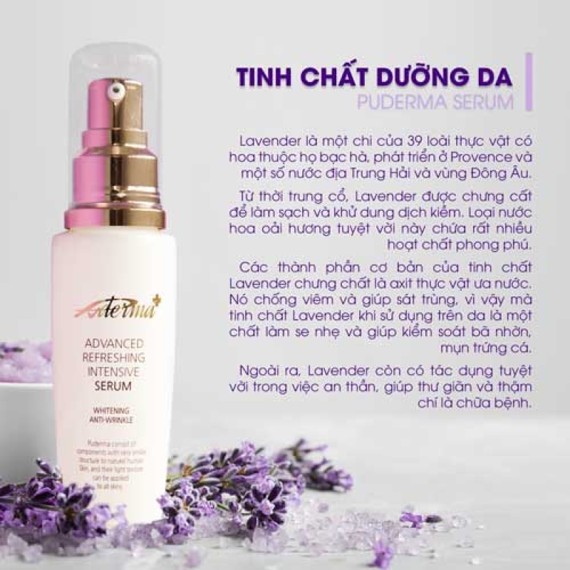 Tinh chất dưỡng da puderma advanced refreshing intensive serum