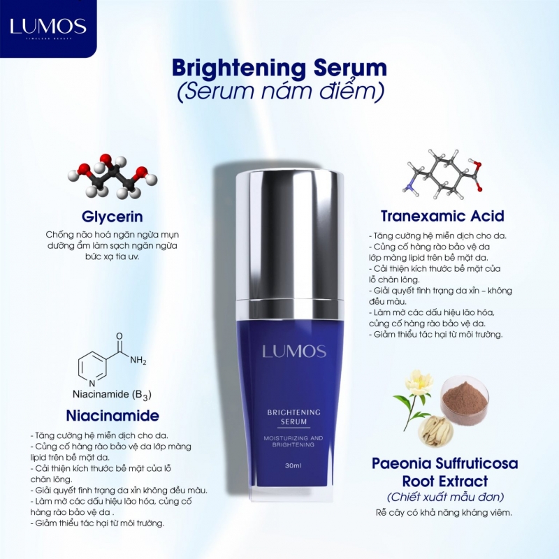 Tinh chất làm sáng và đều màu da đột phá (Nám điểm)_Lumos Brightening Serum