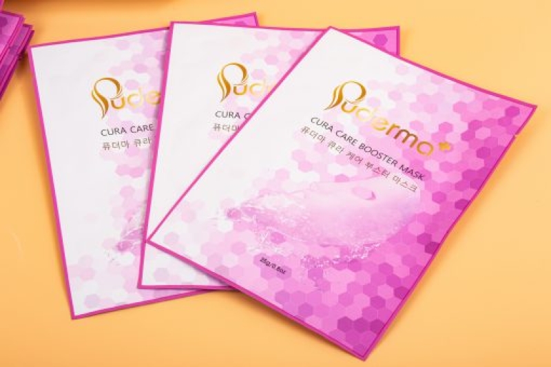 Mặt nạ hồng puderma cure care booster mask