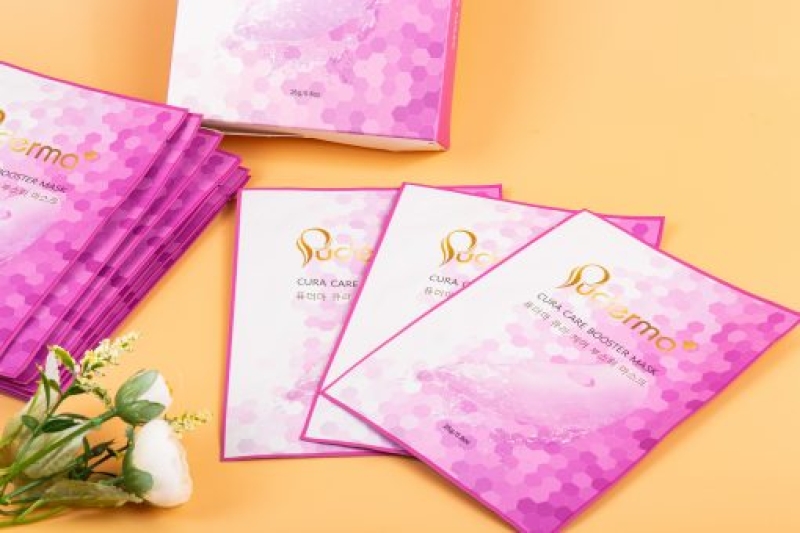 Mặt nạ hồng puderma cure care booster mask