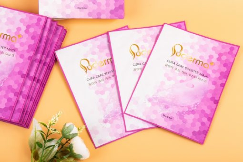 Mặt nạ hồng puderma cure care booster mask