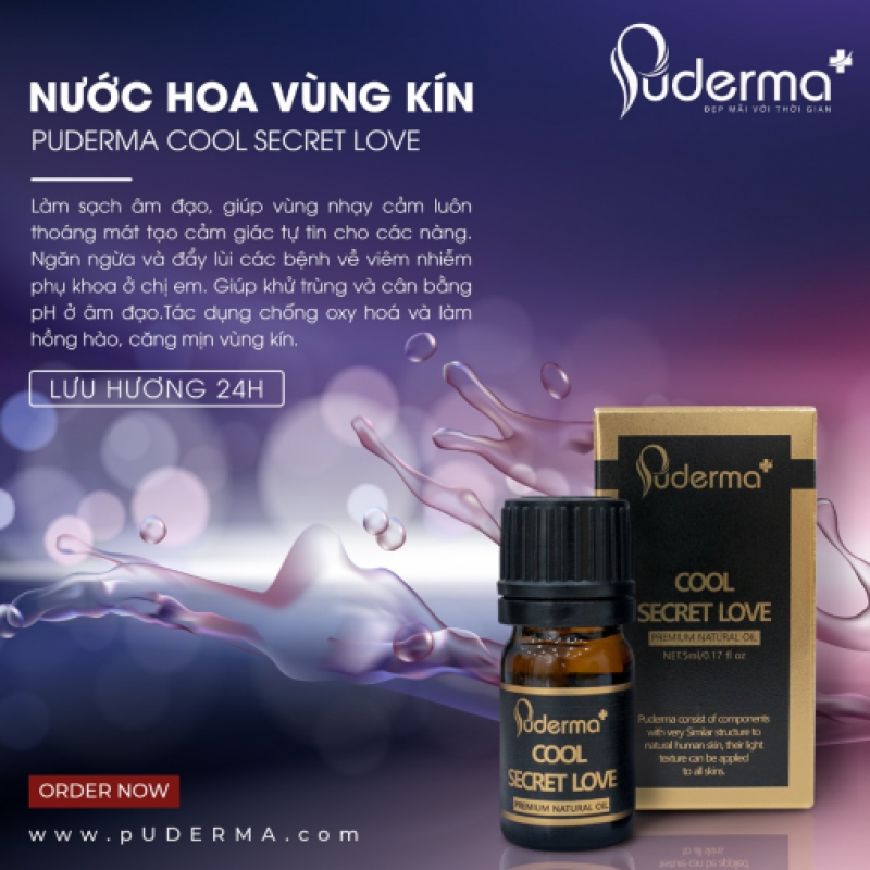 Nước hoa vùng kín puderma cool secret love