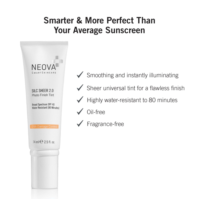 Kem nền chống nắng cho da dầu Neova DNA Damage Control Active Silc Sheer 2.0 SPF40 