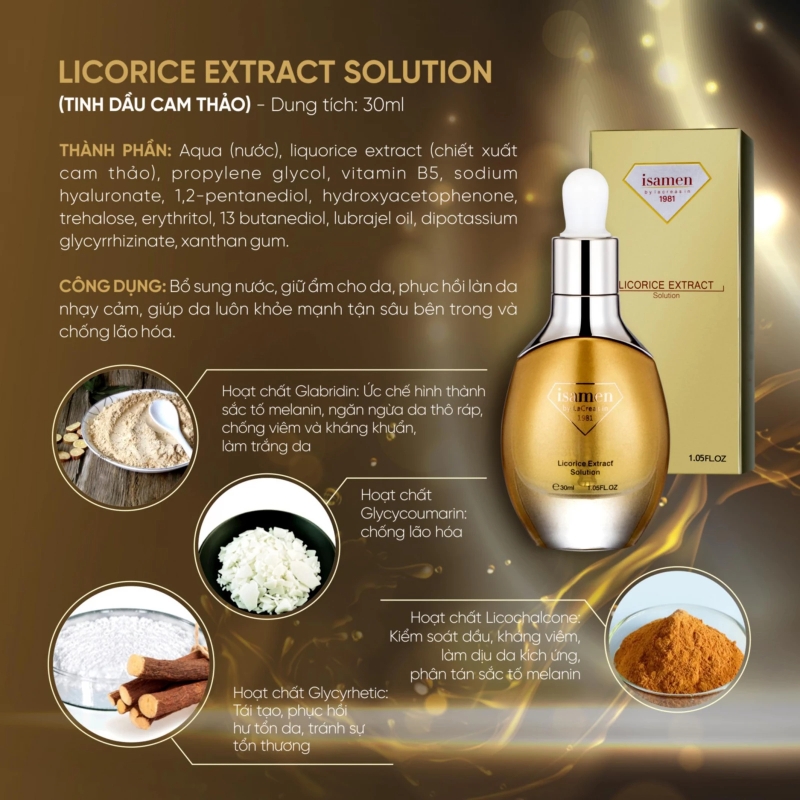 Tinh dầu cam thảo Isamen Licorice Extract Solution