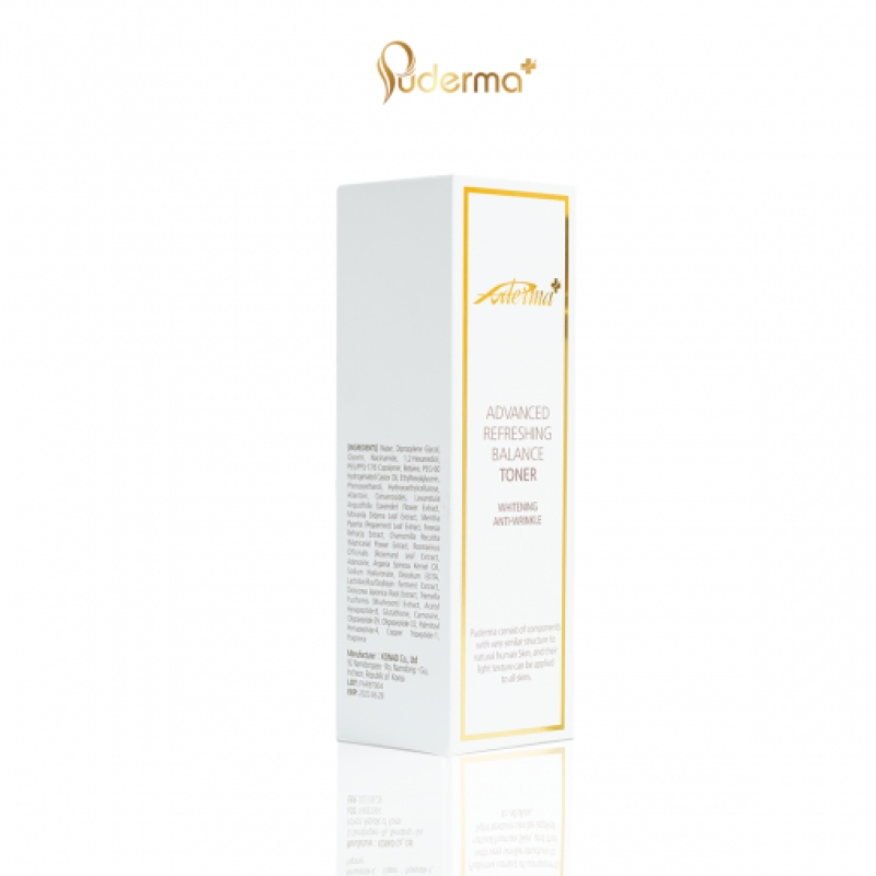 Nước hoa hồng puderma advanced refreshing balance toner