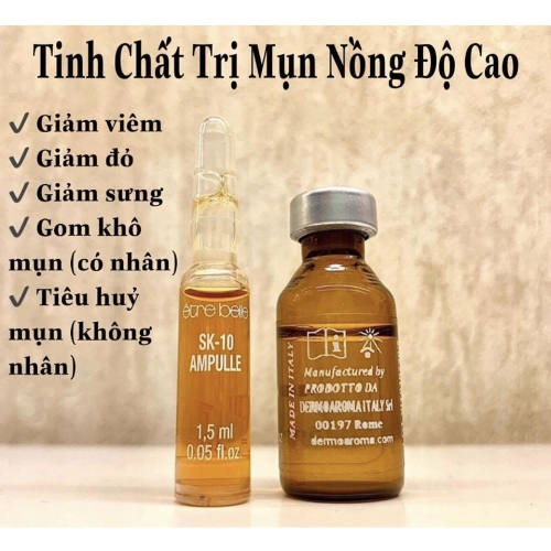 Bộ Mix Huyết Thanh Khóa Khuẩn Mụn – Bộ mix lăn mụn