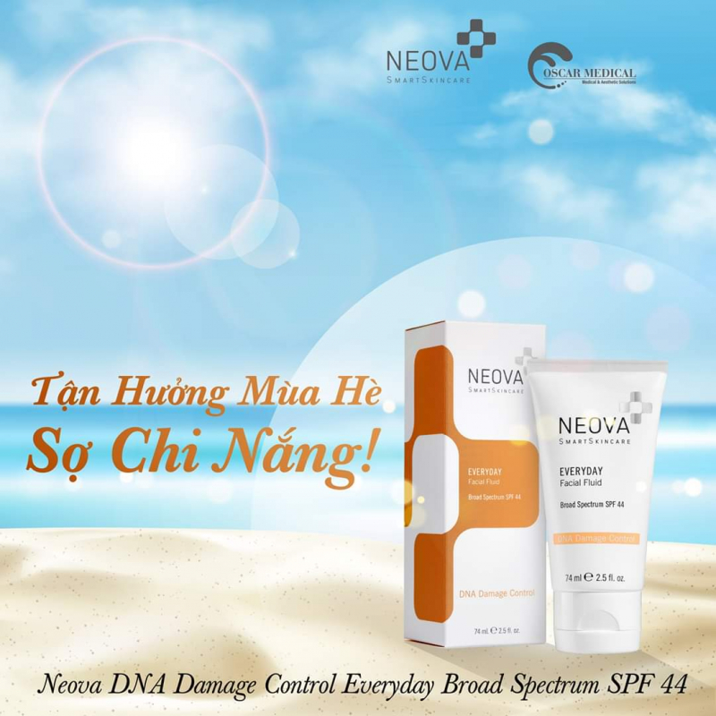 Kem chống nắng bảo vệ và phục hồi cấu trúc da Neova DNA Damage Control Active SPF44 