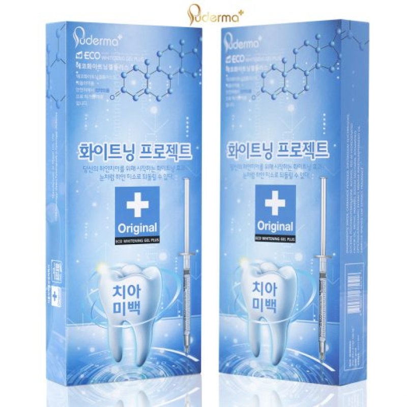 Gel trắng răng puderma eco whitening gel plus