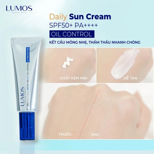  Lumos sun cream - kem chống nắng phổ rộng sửa chữa dna