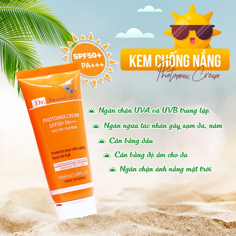 Kem Chống Nắng Photomax Cream SPF50+ PA+++ Dr Innoderm