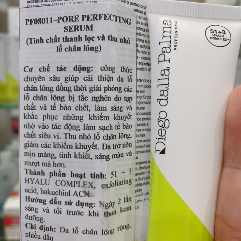 Tinh chất thu nhỏ lỗ chân lông và thanh lọc da  Diego Dalla Palma Pore perfecting serum