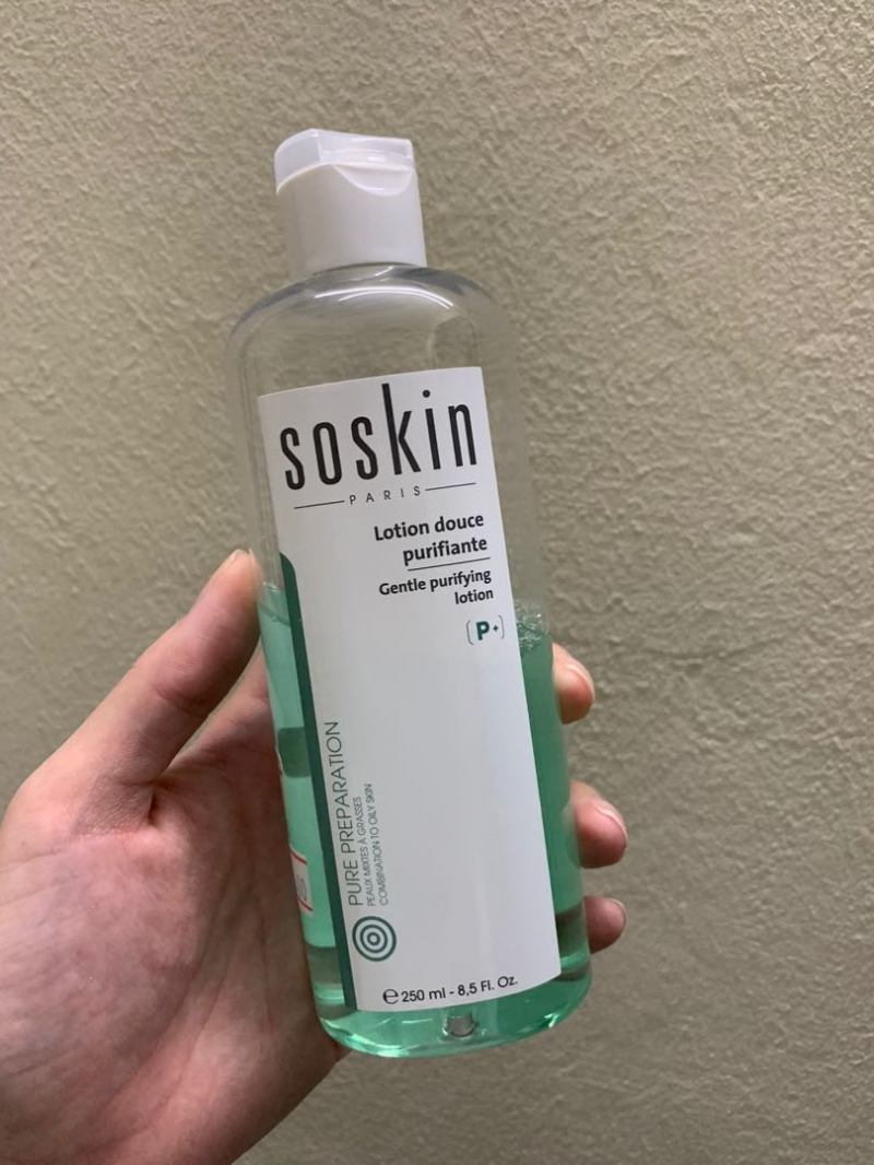 Nước Hoa Hồng Diệt Khuẩn Và Se Khít Lỗ Chân Lông Cho Da Dầu Mụn Soskin Gentle Purifying Lotion