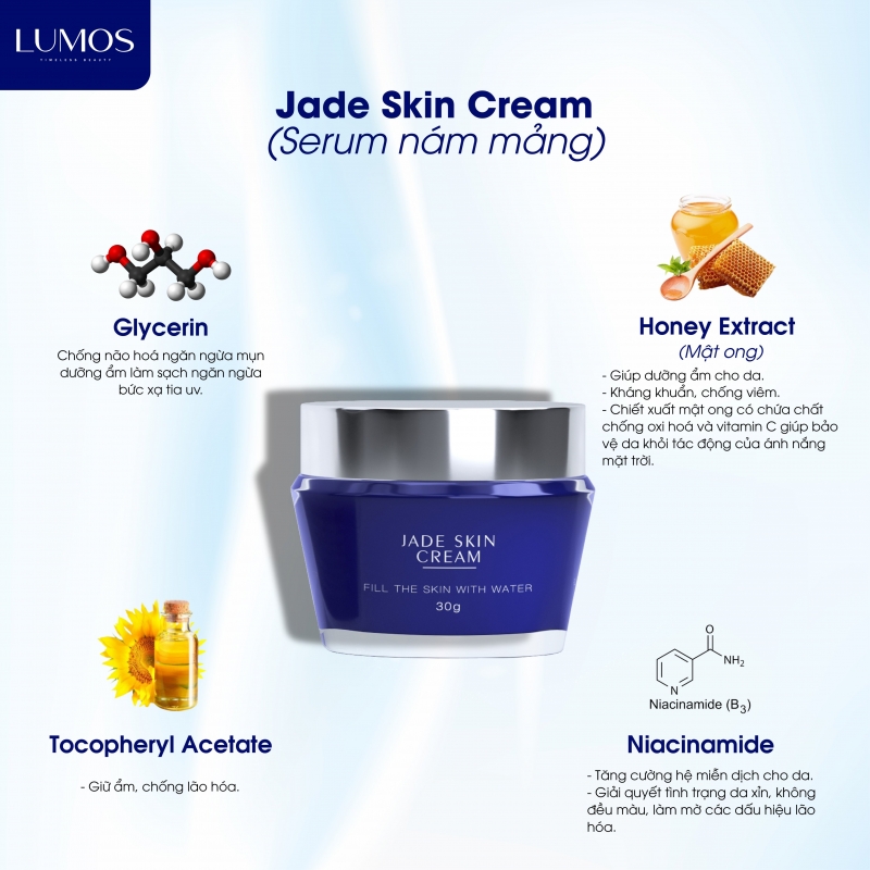 Kem trị nám mảng chuyên sâu (Nám mảng)_Lumos Jade Skin Cream