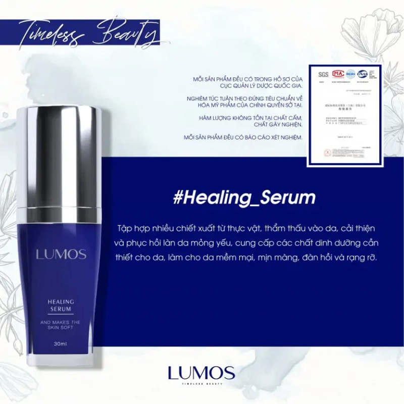 Lumos healing serum - serum căng bóng phục hồi da