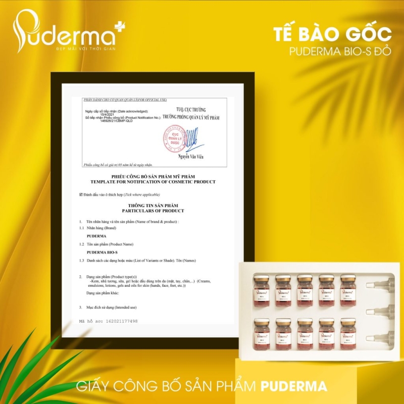 Tế bào gốc puderma BIO-S đỏ